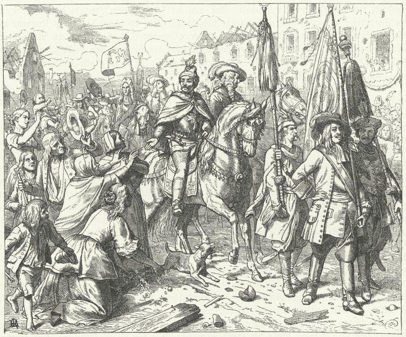Los libertadores de Viena entrando en la ciudad, 1683 de Wilhelm Camphausen