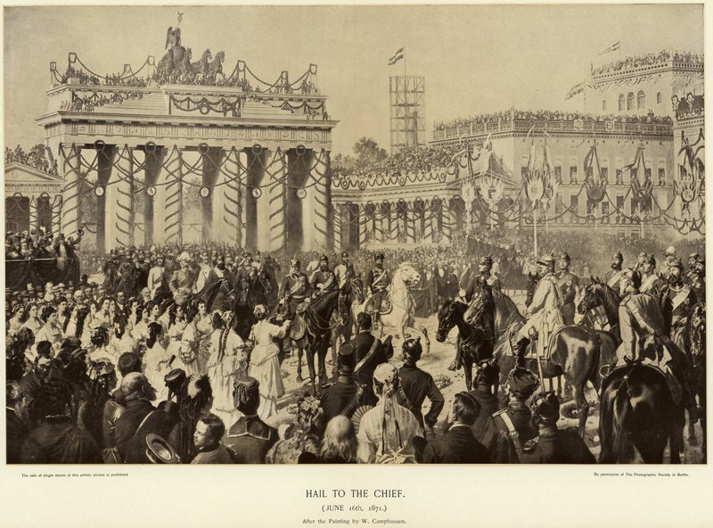 Otto von Bismarck en Berlín en 1871 de Wilhelm Camphausen