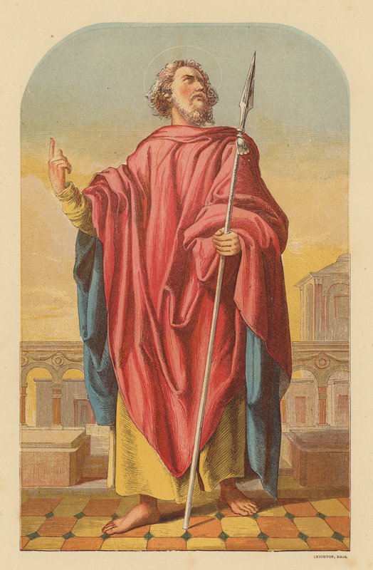 San Matías (litografía en color) de Wilhelm Kandler