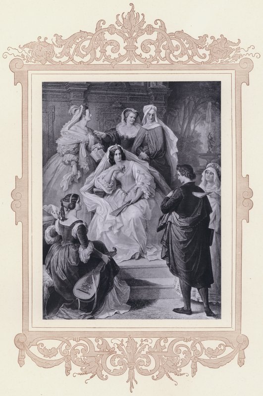Leonore, Torquato Tasso de Wilhelm von (after) Kaulbach