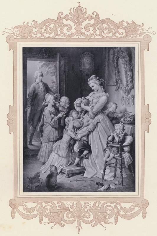 Lotte, Los Sufrimientos del Joven Werther de Wilhelm von (after) Kaulbach