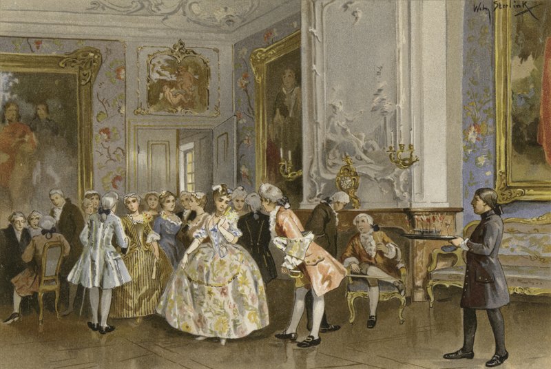 Salón holandés, mediados del siglo XVIII de Willem II Steelink