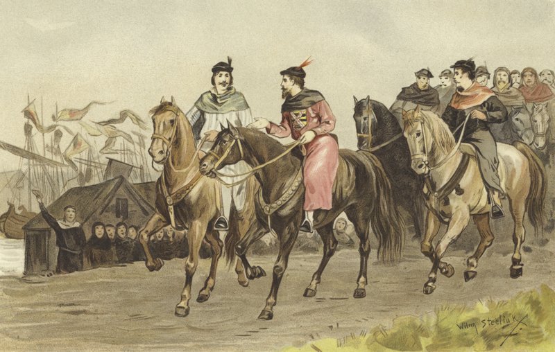 Floris V, Conde de Holanda, y Gijsbrecht IV de Amstel, 26 de julio de 1274 de Willem II Steelink