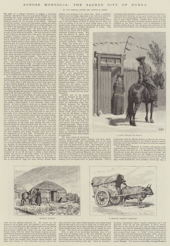 A través de Mongolia, la Ciudad Sagrada de Ourga de William Barnes Wollen