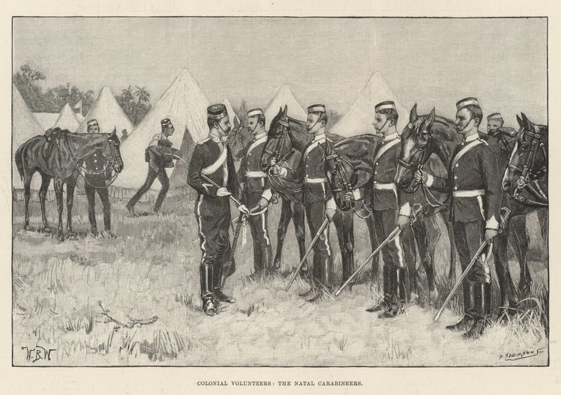 Voluntarios coloniales, los Carabineros de Natal de William Barnes Wollen