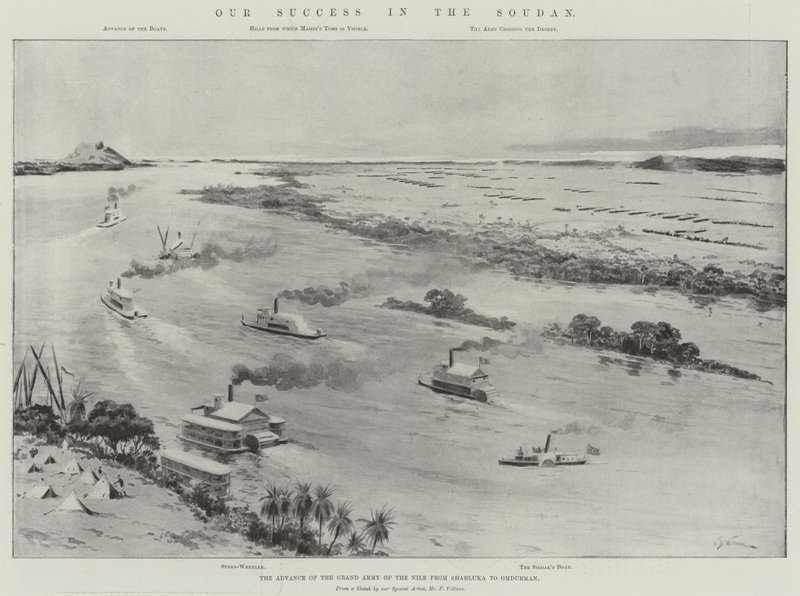 Nuestro Éxito en Sudán, el Avance del Gran Ejército del Nilo de Shabluka a Omdurman de William Barnes Wollen