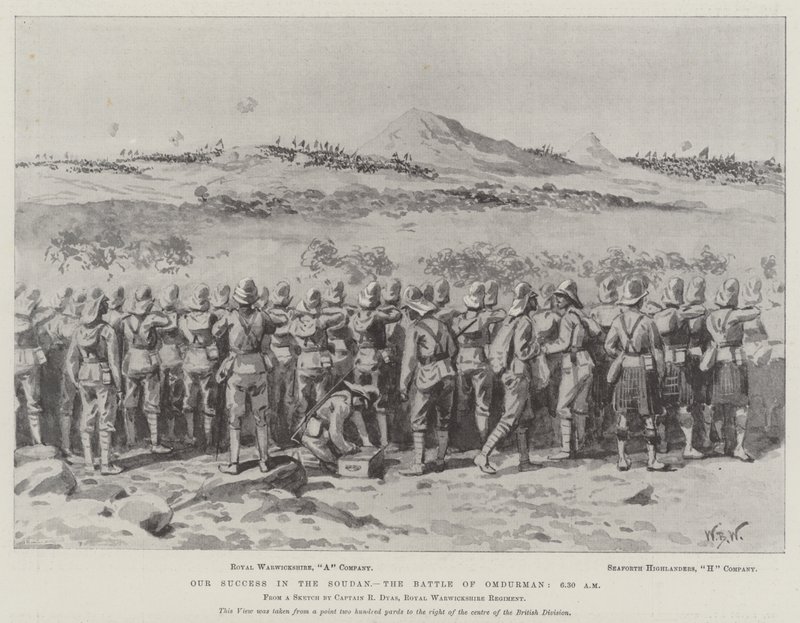 Nuestro éxito en Sudán, la batalla de Omdurman, 6:30 am de William Barnes Wollen
