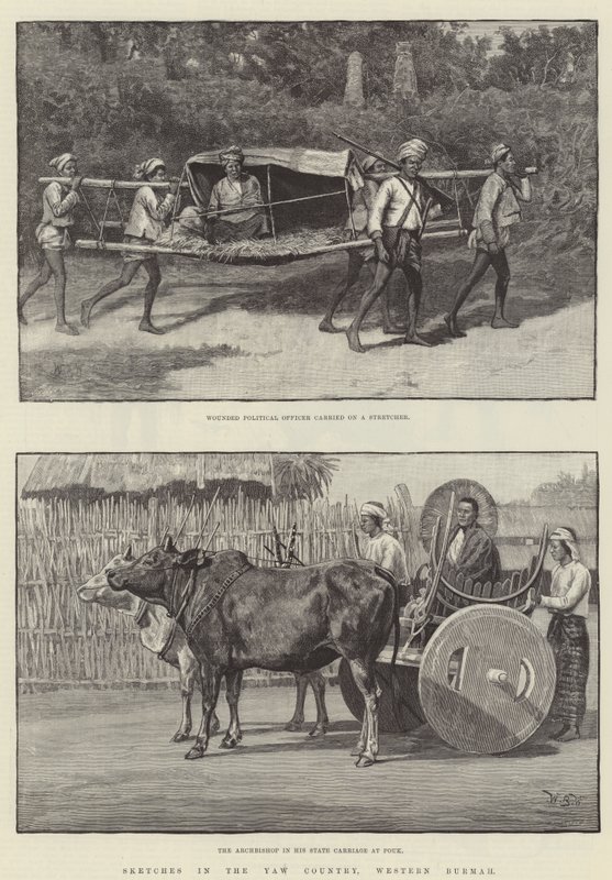 Bocetos en el País de Yaw, Birmania Occidental de William Barnes Wollen
