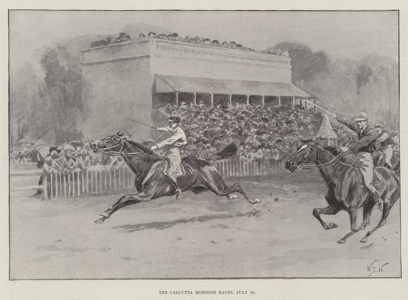 Las carreras del monzón de Calcuta, 16 de julio de William Barnes Wollen