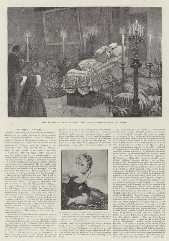 La Muerte del Cardenal Manning de William Barnes Wollen