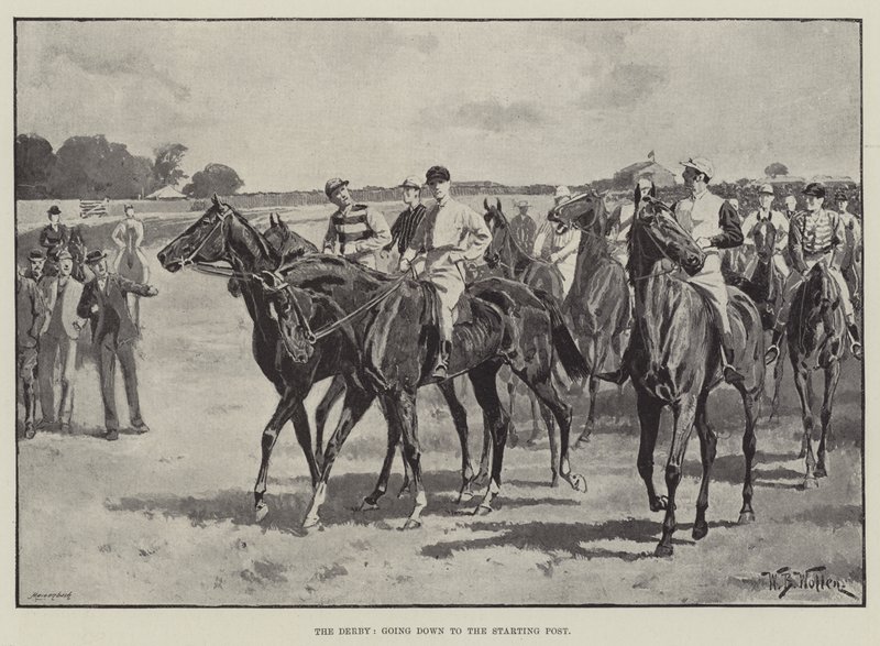 El Derby, yendo al Poste de Salida de William Barnes Wollen