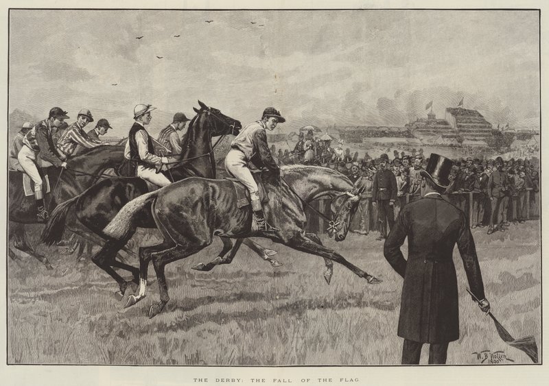 El Derby, la caída de la bandera de William Barnes Wollen