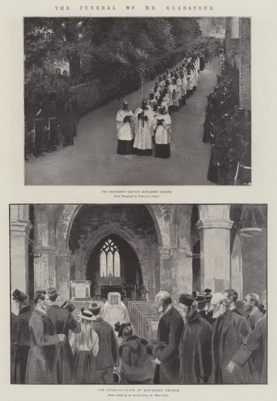 El funeral del Sr. Gladstone de William Barnes Wollen