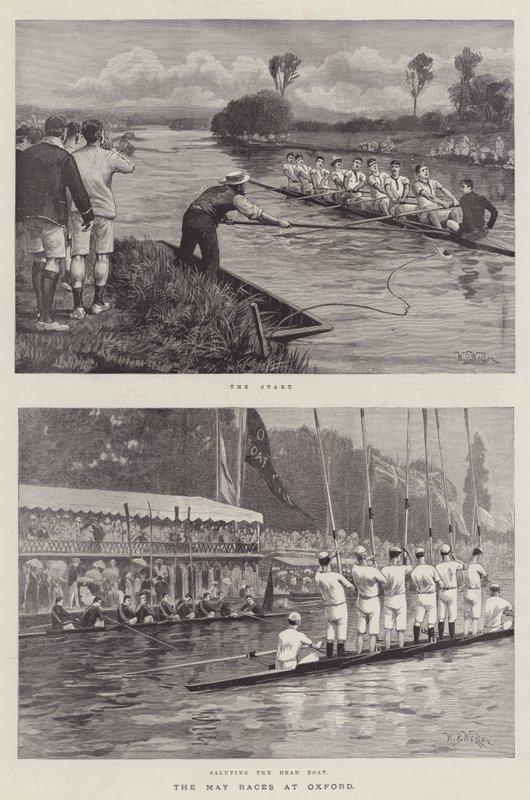 Las carreras de mayo en Oxford de William Barnes Wollen