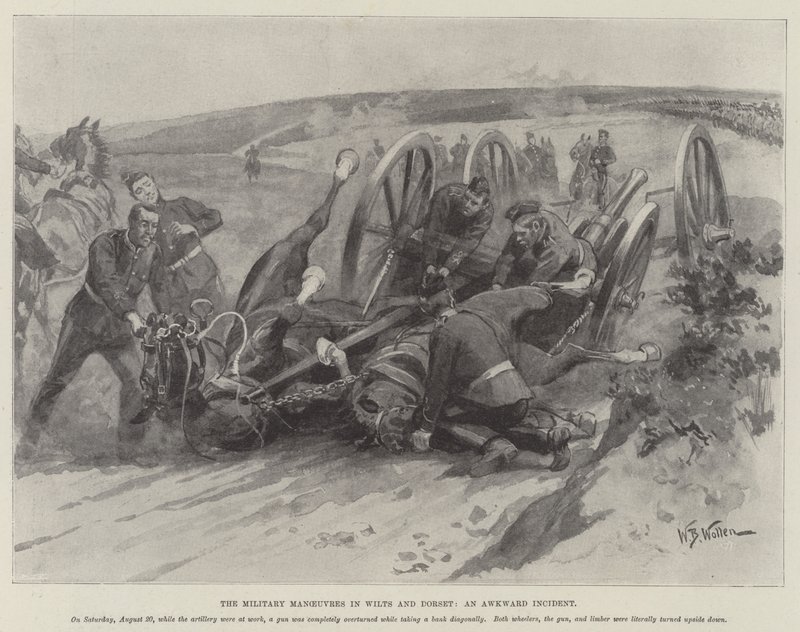 Las maniobras militares en Wilts y Dorset, un incidente incómodo de William Barnes Wollen