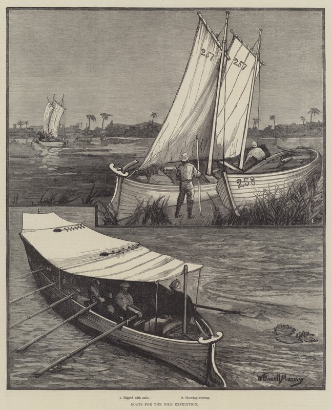 Barcos para la Expedición del Nilo de William Bazett Murray