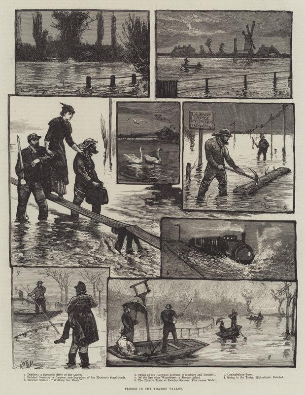 Inundaciones en el valle del Támesis de William Bazett Murray