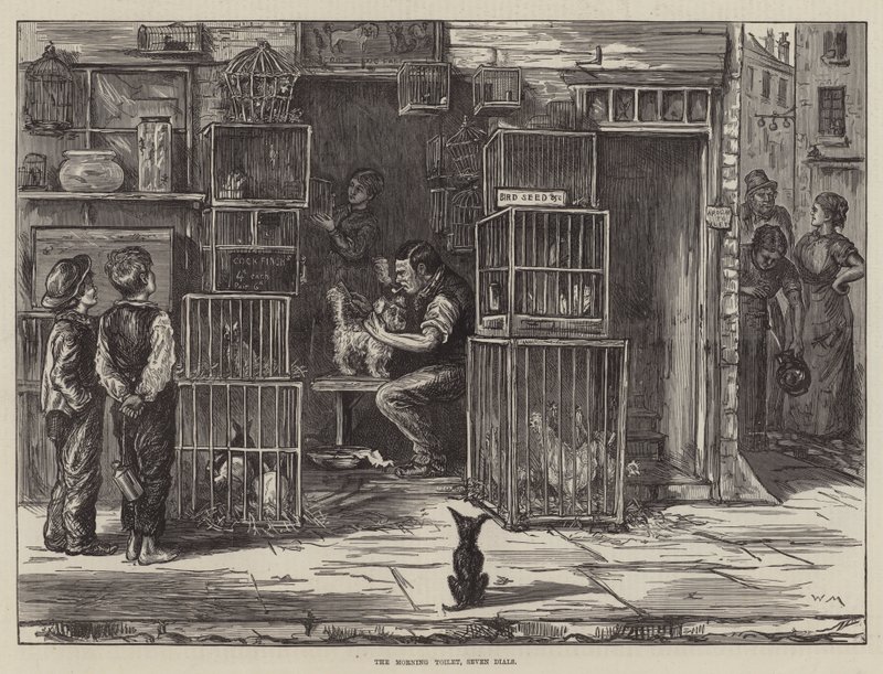 El aseo matutino, Seven Dials de William Bazett Murray
