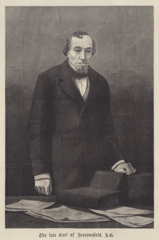 El difunto Conde de Beaconsfield, KG de William Biscombe Gardner