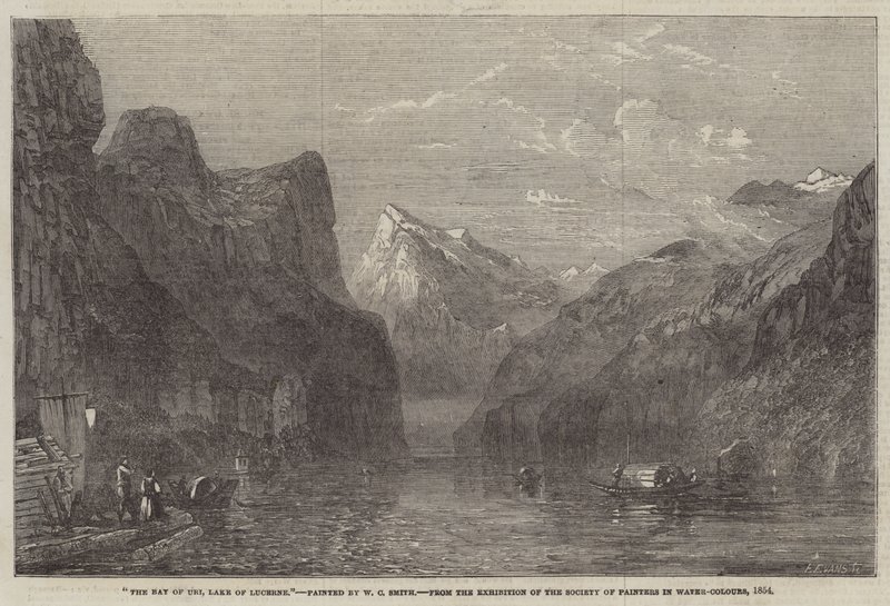 La bahía de Uri, lago de Lucerna de William C. Smith
