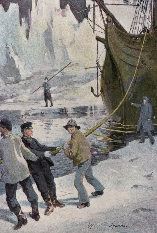 Ilustración para Peter The Whaler de William Christian Symons