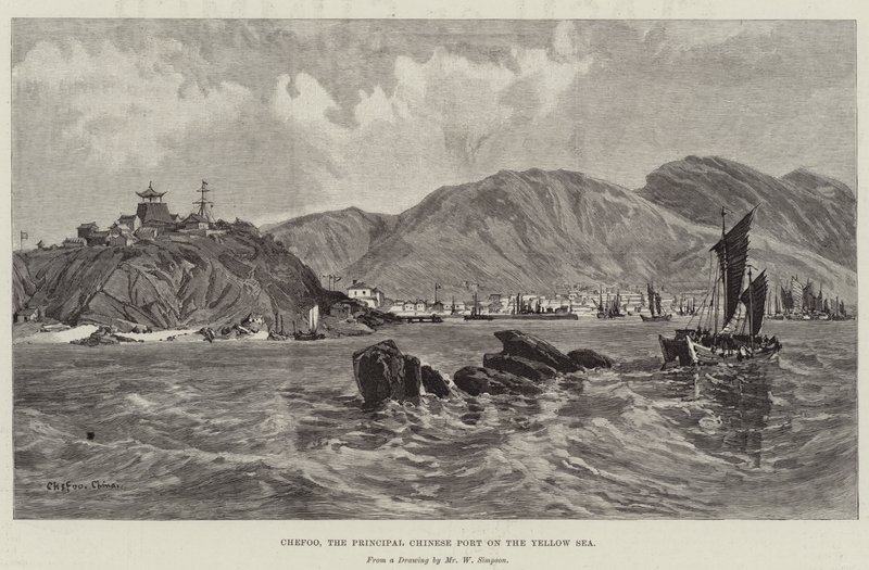 Chefoo, el principal puerto chino en el Mar Amarillo de William Crimea Simpson