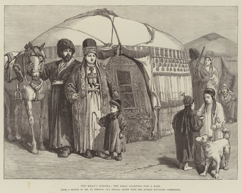 La Kibitka del Khan, el Khan partiendo para una incursión de William Crimea Simpson