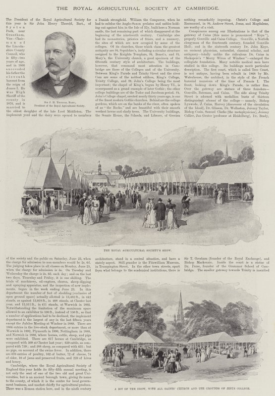 La Sociedad Real de Agricultura en Cambridge de William Crimea Simpson
