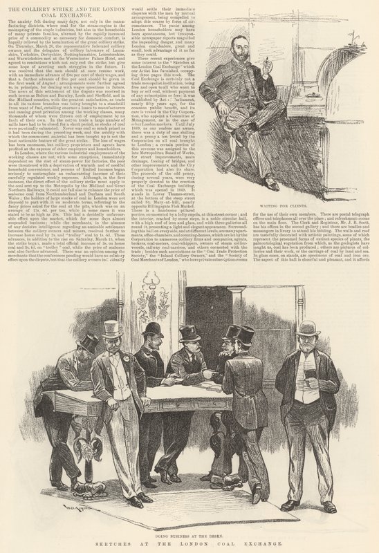 Bocetos en el London Coal Exchange de William Douglas Almond