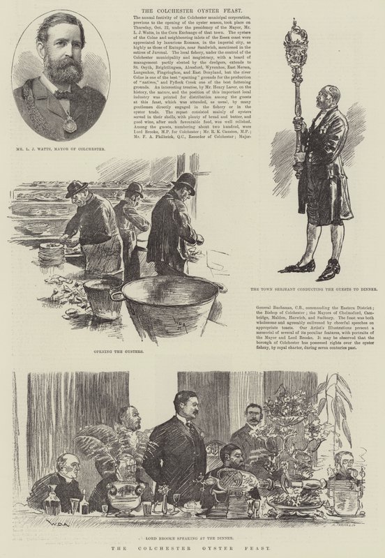 La fiesta de las ostras de Colchester de William Douglas Almond