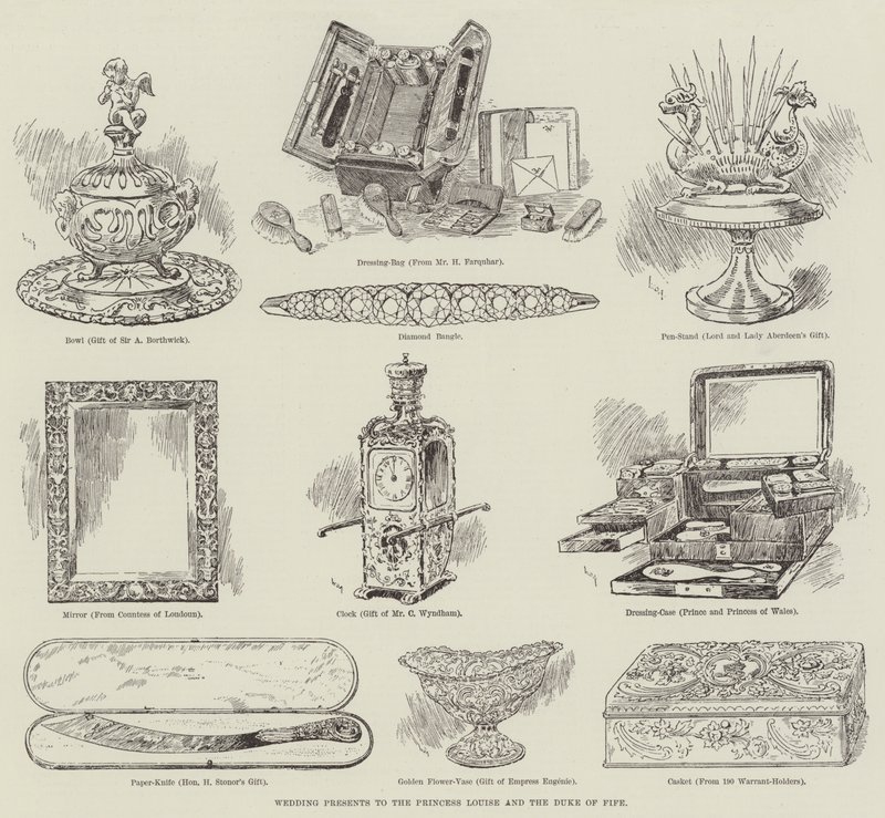 Regalos de Boda a la Princesa Louise y al Duque de Fife de William Douglas Almond