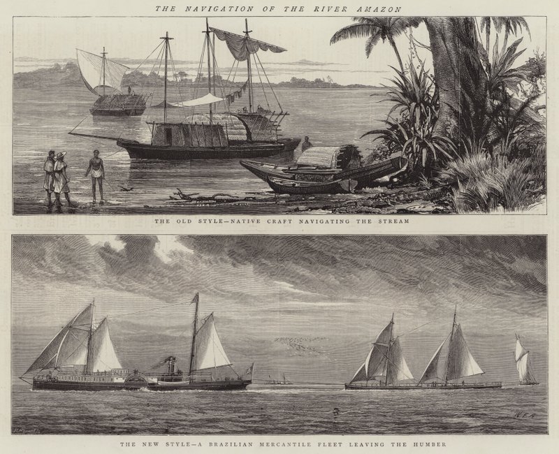 La navegación del río Amazonas de William Edward Atkins
