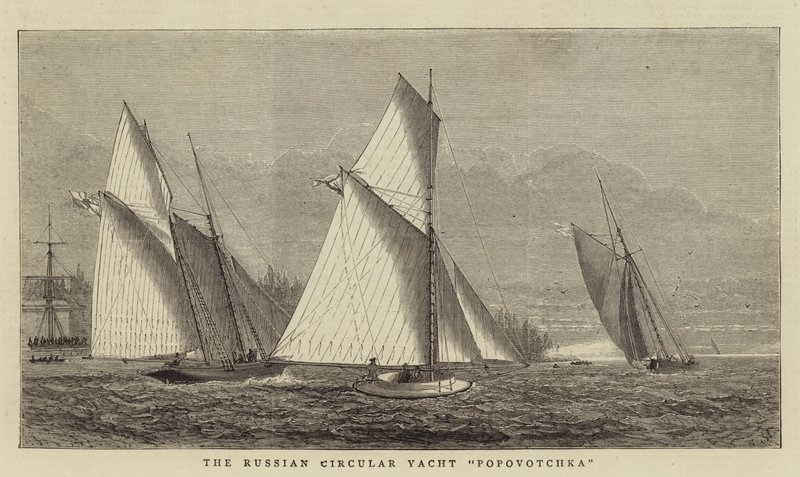 El yate circular ruso Popovotchka de William Edward Atkins