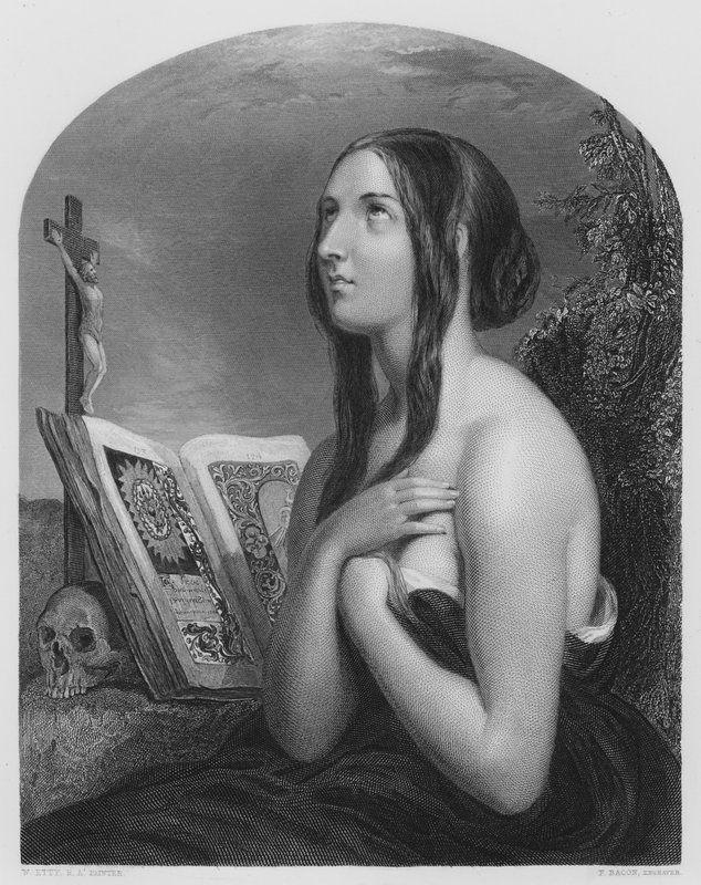 El penitente, del cuadro en la Galería Vernon de William Etty