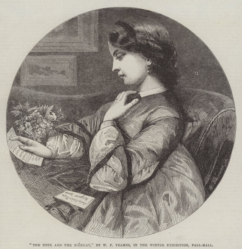 La nota y el ramillete de William Frederick Yeames
