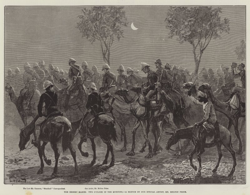 La marcha del desierto, dos en punto de la mañana de William Heysham Overend