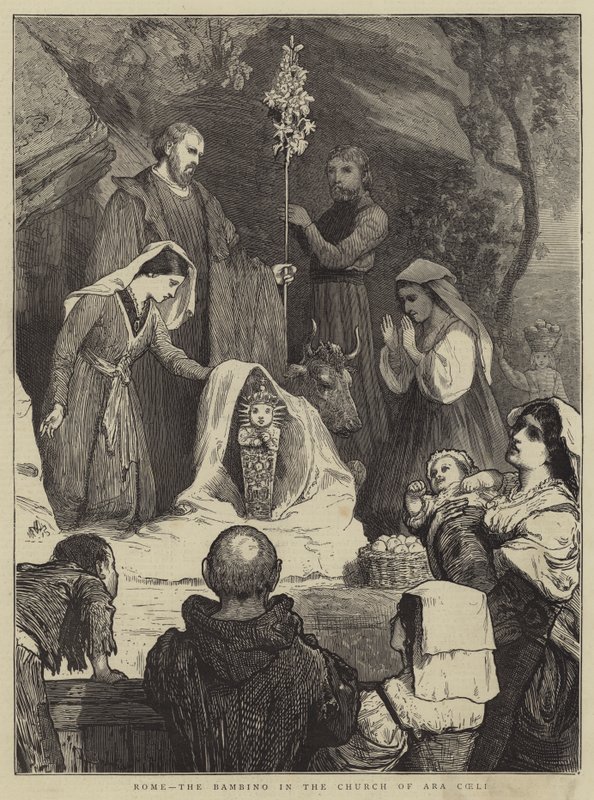 Roma, el Bambino en la Iglesia de Ara Coeli de William III Bromley