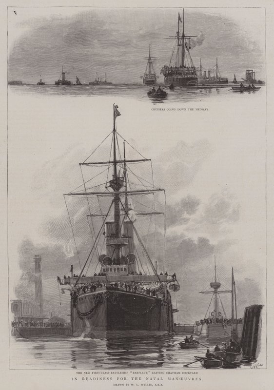 Preparativos para las Maniobras Navales de William Lionel Wyllie
