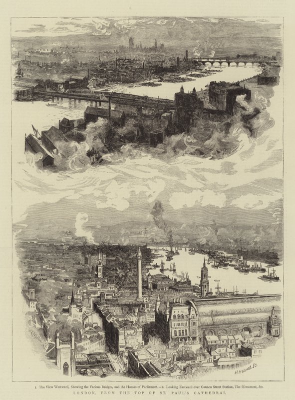 Londres, desde la cima de la Catedral de San Pablo de William Lionel Wyllie