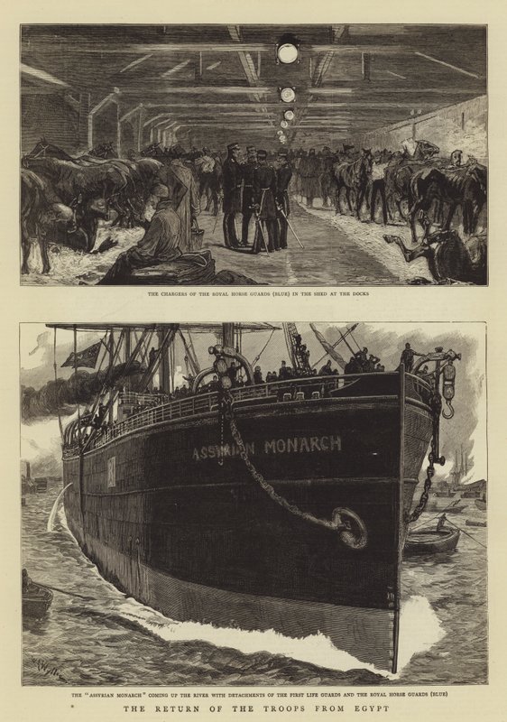 El regreso de las tropas de Egipto de William Lionel Wyllie