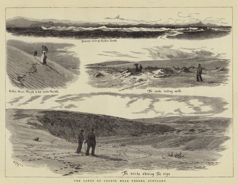 Las arenas de Culbin, cerca de Forres, Escocia de William Lionel Wyllie