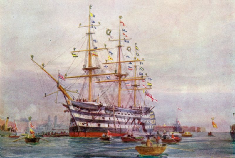 Un aniversario de Trafalgar de William Lionel Wyllie