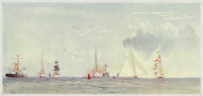 Regata en Cowes Roads de William Lionel Wyllie