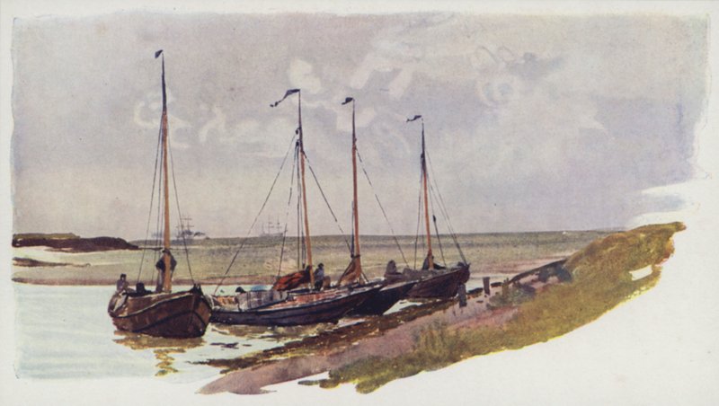 Barcos mejilloneros holandeses en Flushing de William Lionel Wyllie