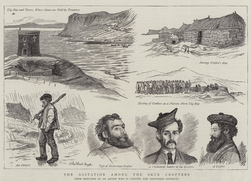 La agitación entre los crofters de Skye de William Lockhart Bogle