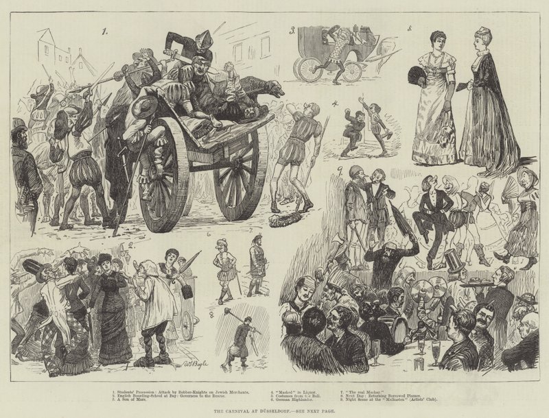 El Carnaval en Düsseldorf de William Lockhart Bogle