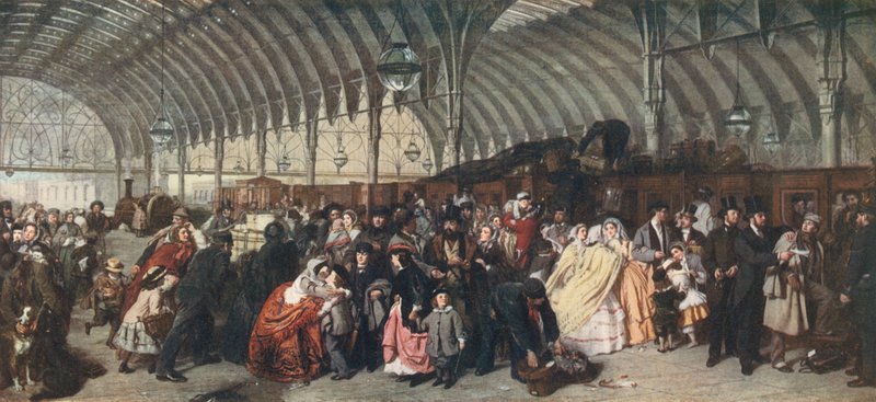 La estación de tren, 1862 de William Powell Frith