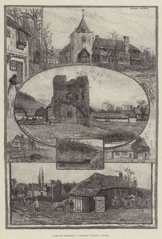 Bocetos ambulantes, un pueblo de Kent, Otford de William Rainey
