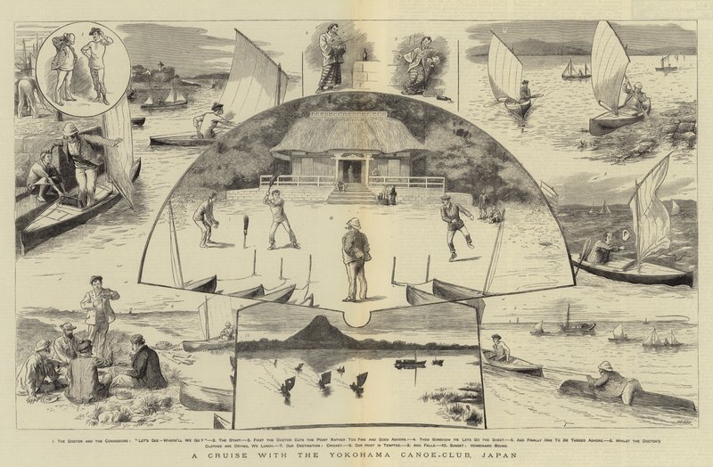 Un Crucero con el Club de Canoas de Yokohama, Japón de William Ralston