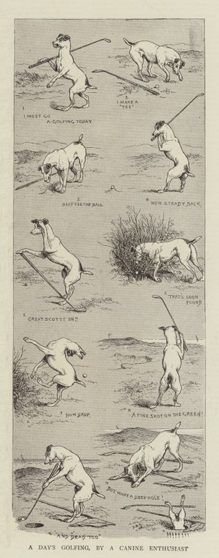 Un día de golf, por un entusiasta canino de William Ralston